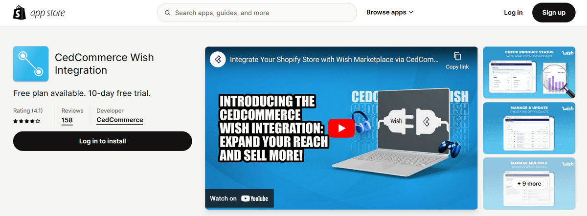CedCommerce Wish Integration